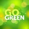 Go Green motivation poster