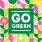 Go Green. Vector illustration of ecology, planet protection, ecosystem conservation. Poster template.