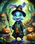 Go on a Halloween adventure with the little bunny wizard.