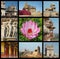 Go India collage - travel photos of India landmark