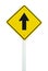Go straight direction traffic sign isolated