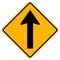 Go Straight Traffic Road Sign,Vector Illustration, Isolate On White Background,Symbols, Label. EPS10