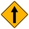 Go Straight Traffic Sign,Vector Illustration, Isolate On White Background Label. EPS10