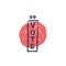 Go vote - vector grunge illustration. Hand drawn lettering quote. Go vote text for presidential Election of USA Campaign
