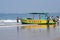 Goa, India, December 10, 2023 - Unidentified tourists enjoying at Arabian sea during the morning time in Calangute beach Goa,