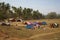 GOA, India - poor tent camp in Goa, editorial