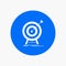 goal, hit, market, success, target White Glyph Icon in Circle. Vector Button illustration