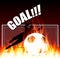 Goal keeper get the fire ball