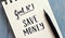 Goal No. 1 SAVE MONEY hand-lettered in notepad