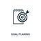 Goal Planning icon. Creative element design from business strategy icons collection. Pixel perfect Goal Planning icon for web