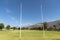 Goal posts on a rugby pitch in South Africa