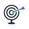 Goal, stretch, aim, target icon. Simple editable vector illustration