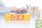 GOAL word with colorful blocks