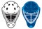 Goalie helmet. Hockey equipment