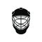 Goalkeeper hockey helmet icon