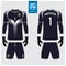 Goalkeeper jersey or soccer kit, long sleeve jersey, goalkeeper glove template design. t-shirt mock up. Front, back view uniform.