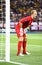 Goalkeeper Joe Hart of England in action