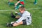 Goalkeeper kids football