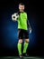 Goalkeeper soccer man isolated