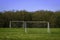 Goalposts ready for a kick around