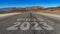 Goals 2023 written on highway road to the mountain