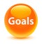 Goals glassy orange round button