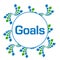 Goals Green Blue Abstract Squares Circular