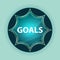 Goals magical glassy sunburst blue button sky blue background