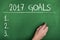 Goals for new year 2017 concept