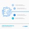 goals, report, analytics, target, achievement Infographics Template for Website and Presentation. Line Blue icon infographic style
