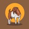 goat beard vector illustration