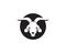 Goat black animals vector logo and symbol