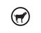 Goat black animals vector logo and symbol