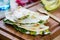 Goat cheese and Avocado Quesadilla