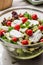 Goat Cheese Salad with Roasted Walnuts,  Cherry Tomatoes and Diced Apple Cubes