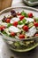 Goat Cheese Salad with Roasted Walnuts,  Cherry Tomatoes and Diced Apple Cubes