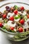 Goat Cheese Salad with Roasted Walnuts,  Cherry Tomatoes and Diced Apple Cubes