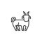 Goat Chinese zodiac line icon