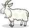 Goat farm animal cartoon illustration