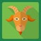 Goat flat icon