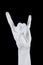 Goat hand gesture sign, arm symbol, metal