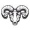 goat head design lineart. Farm Animal. goat logos or icons. vector illustration