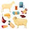 Goat and sheep products, food, dairy and textile