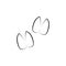 Goat tracks icon. Element of animal track for mobile concept and web apps. Hand drawn Goat tracks icon can be used for web and