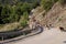 Goats on the roadway Greece, mountains Pindos,Tzoumerka