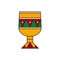 Goblet Kikombe Cha Umoja, cup of unity - clipart on white background