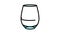 goblet wine glass color icon animation