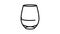 goblet wine glass line icon animation