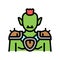 goblin fairy tale color icon vector illustration