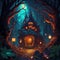 Goblin Grotto\\\'s Enchanted Serenity - AI Generative By Halloween AI